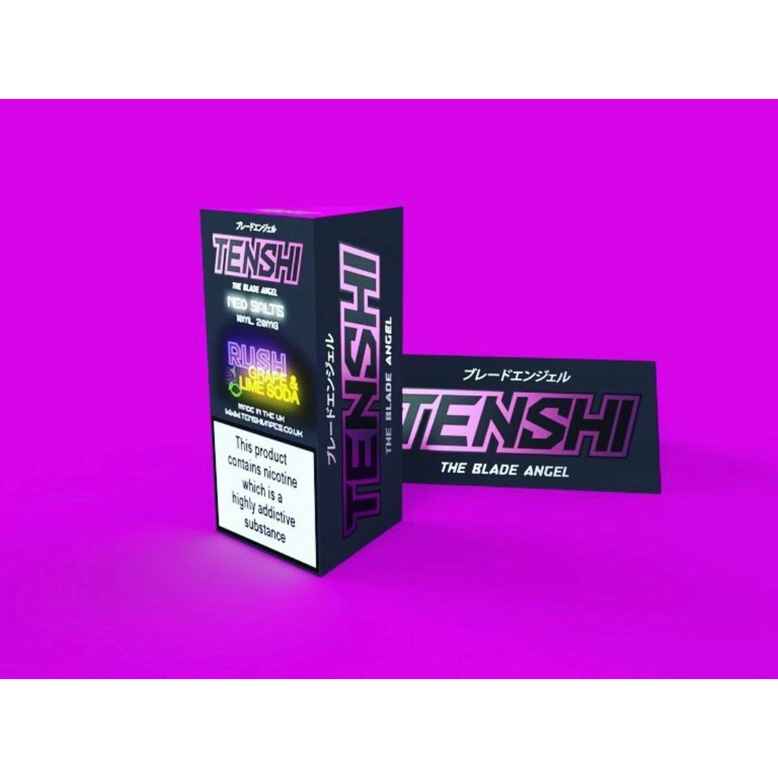 RUSH GRAPE & LIME SODA NIC SALT E-LIQUID BY TENSHI