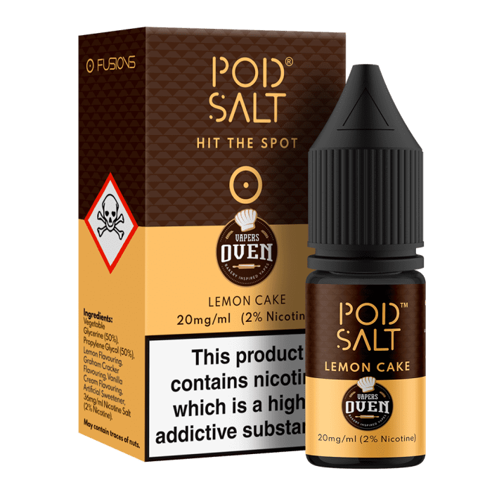 LEMON CAKE NIC SALT E-LIQUID BY POD SALT & BAKER'S OVEN