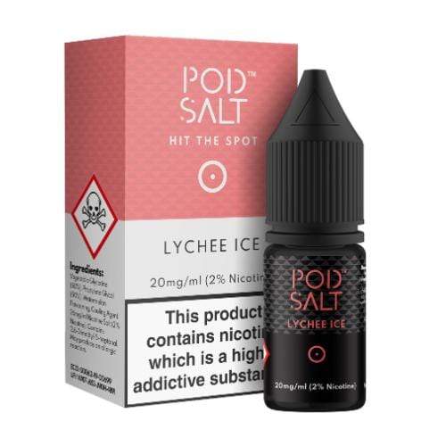 LYCHEE ICE NIC SALT E-LIQUID BY POD SALT