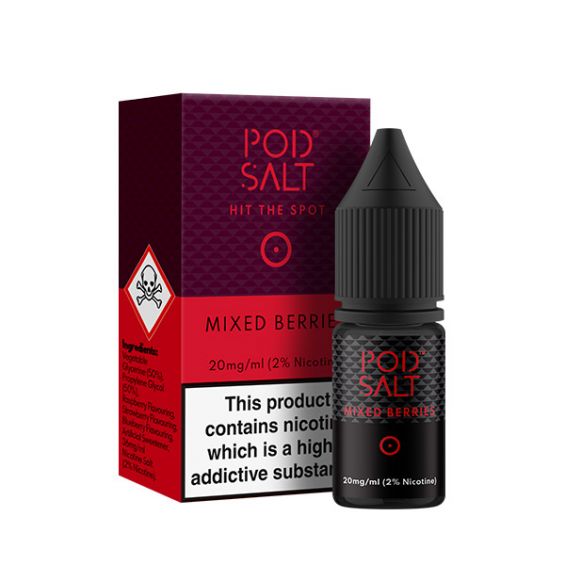 MIXED BERRIES NIC SALT E-LIQUID BY POD SALT