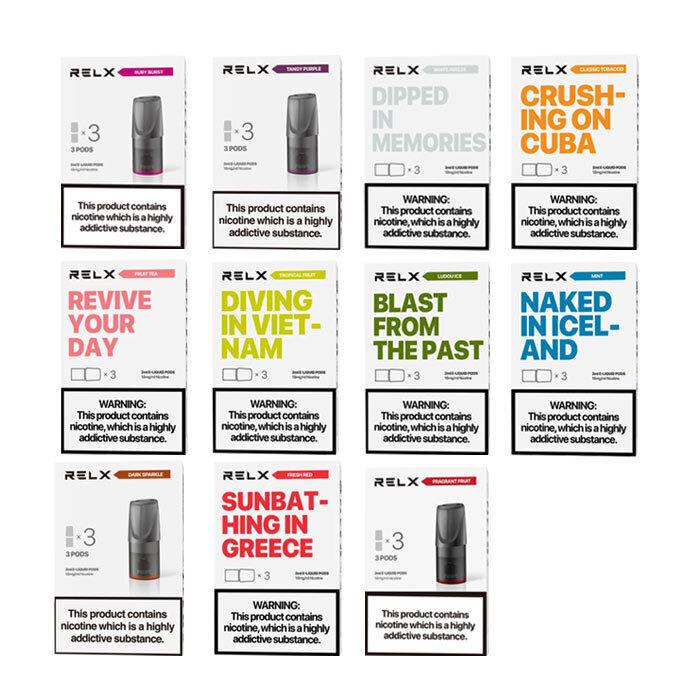 RELX Classic Pods with Flavors 18mg 2ml 3pcs