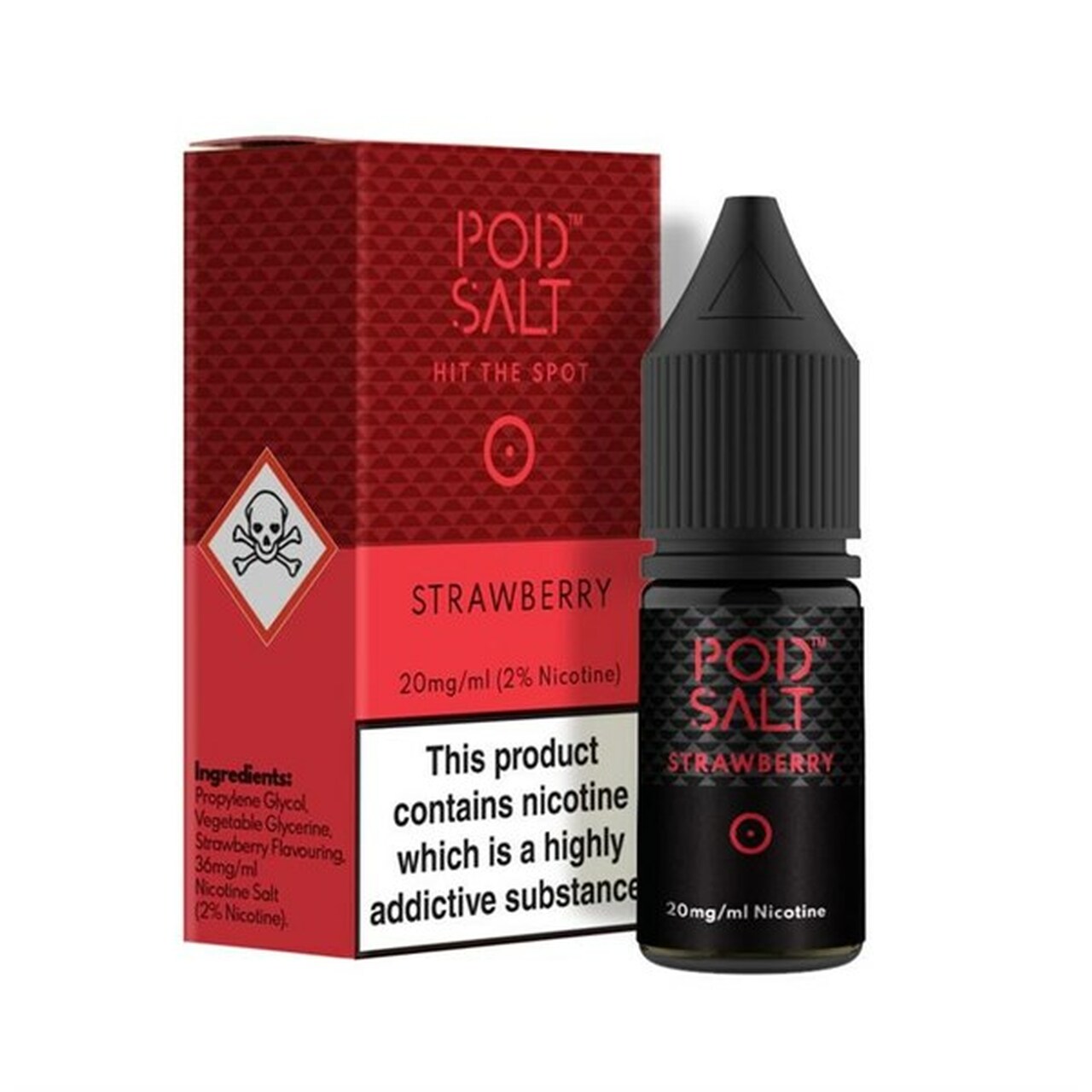 STRAWBERRY NIC SALT E-LIQUID BY POD SALT