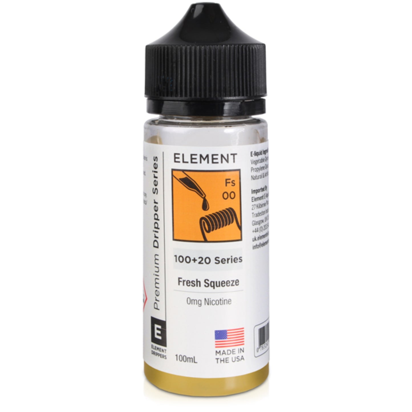 FRESH SQUEEZE DRIPPER SHORTFILL E-LIQUID BY ELEMENT 100ML