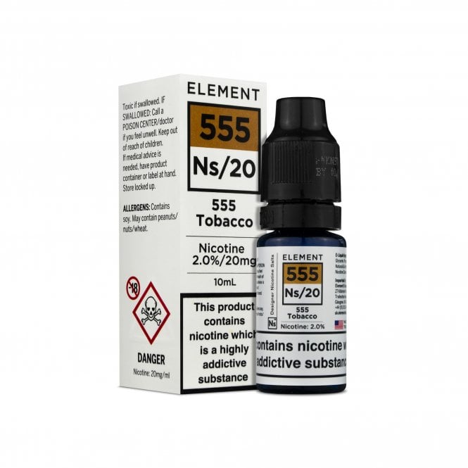 NS20, NS10 555 TOBACCO E-LIQUID BY ELEMENT