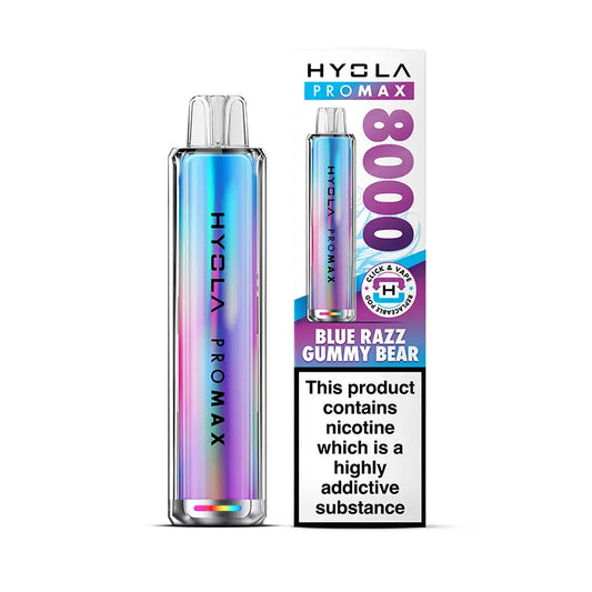 Blue Razz Gummy Bear Hyola Pro Max 8000 Pod kit
