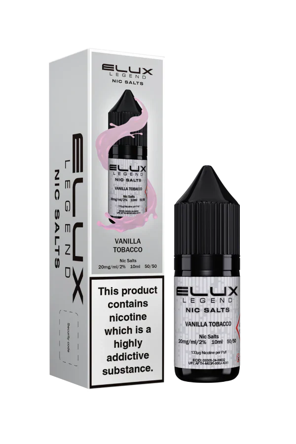 Vanilla Tobacco Elux Legend Nic Salt