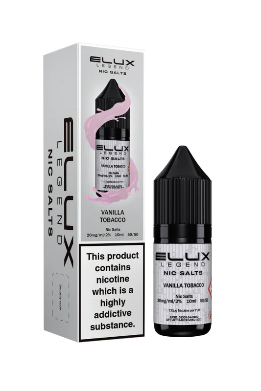 Vanilla Tobacco Elux Legend Nic Salt