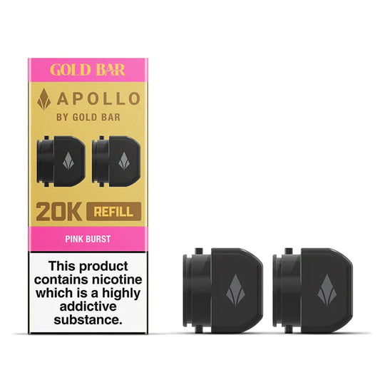 Pink Burst Gold Bar Apollo 20K Refill pods