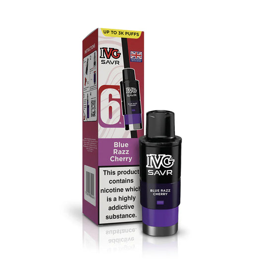 Blue Razz Cherry IVG SAVR Pod