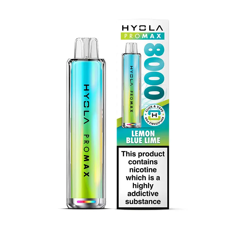 Lemon Blue Lime Hyola Pro Max 8000 Pod kit