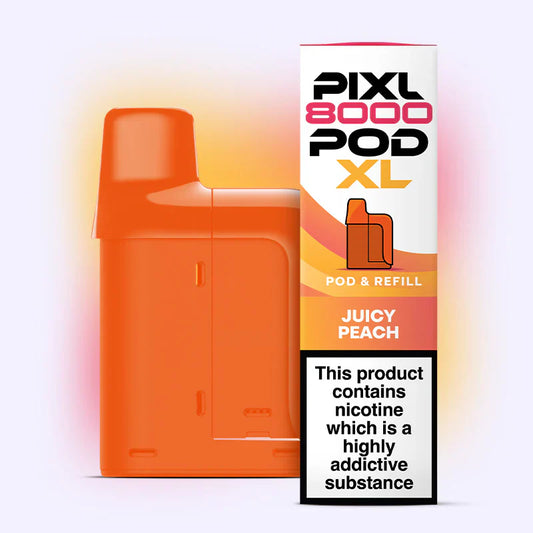 Juicy Peach Pixl 8000 Refill pod