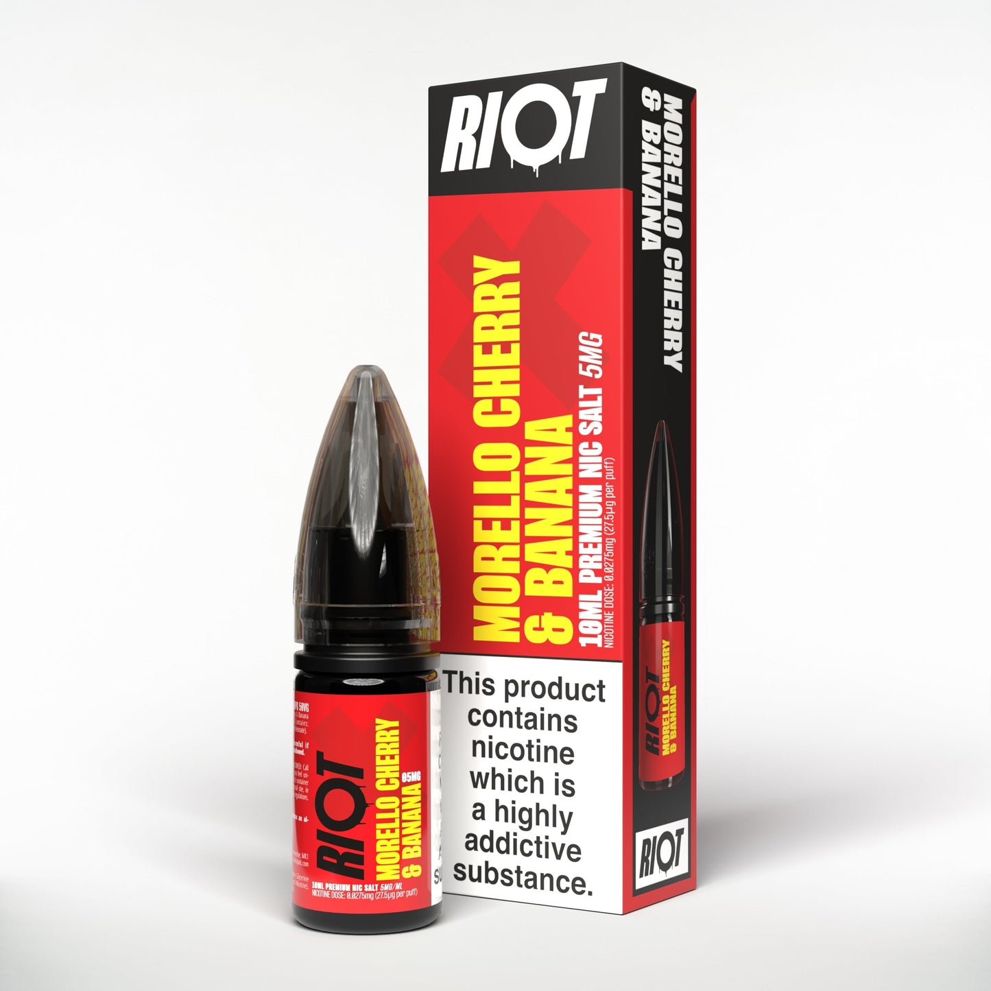 Riot X Morello Cherry & Banana - Superchrged Flavours Salts By Riot Squad