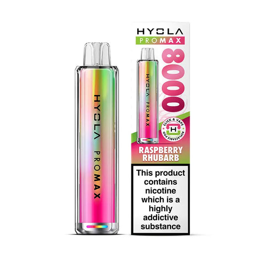 Raspberry Rhubarb Hyola Pro Max 8000 Pod kit