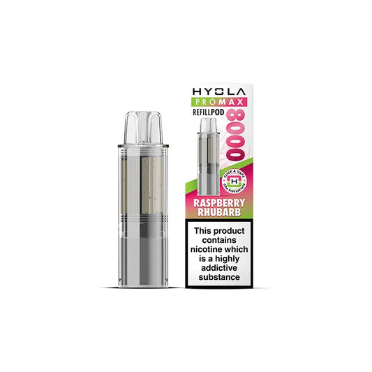 Raspberry Rhubarb Hyola Pro Max 8000 Prefilled Pod
