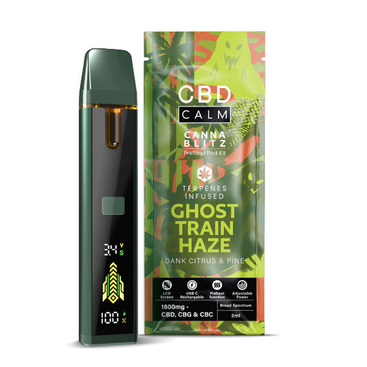 Ghost Train Haze CBD Cannablitz Prefilled Vape Kit