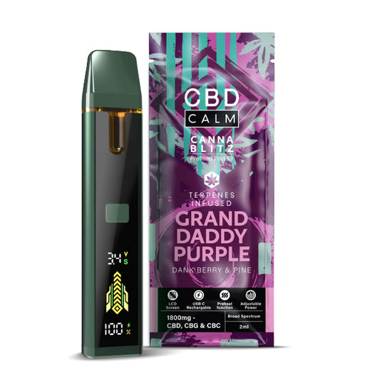 Grand Daddy Purple CBD Cannablitz Prefilled Vape Kit