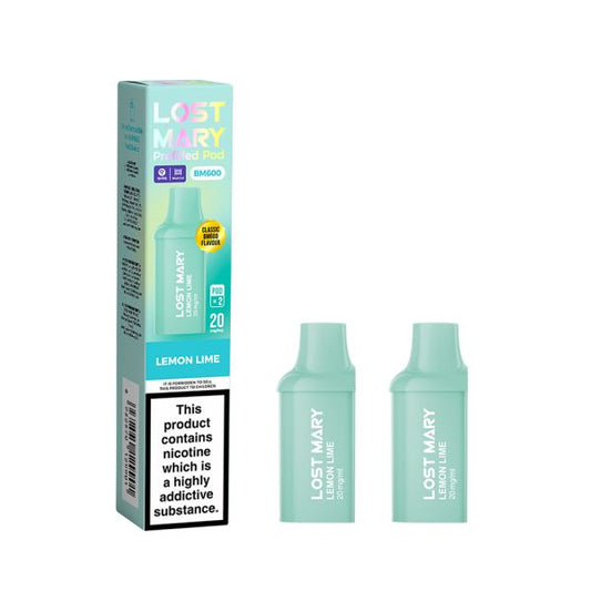 Lemon and Lime Lost Mary BM600 Refill Pods
