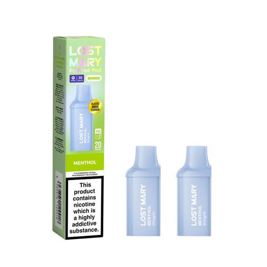 Menthol Lost Mary BM600 Refill Pods