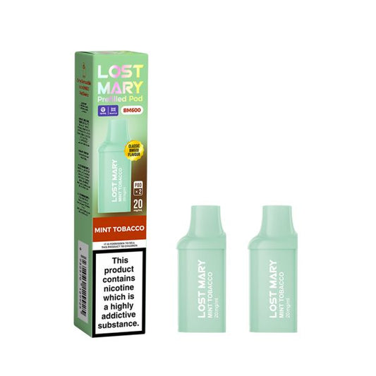Mint Tobacco Lost Mary BM600 Refill Pods