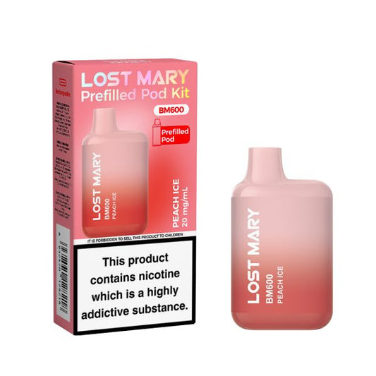 Peach Ice Lost Mary BM600 Pod Kit