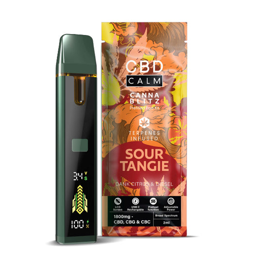 Sour Tangie CBD Cannablitz Prefilled Vape Kit
