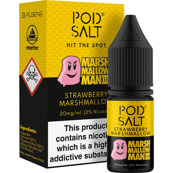 MARSHMALLOW MAN 3 NIC SALT E-LIQUID BY POD SALT FUSIONS
