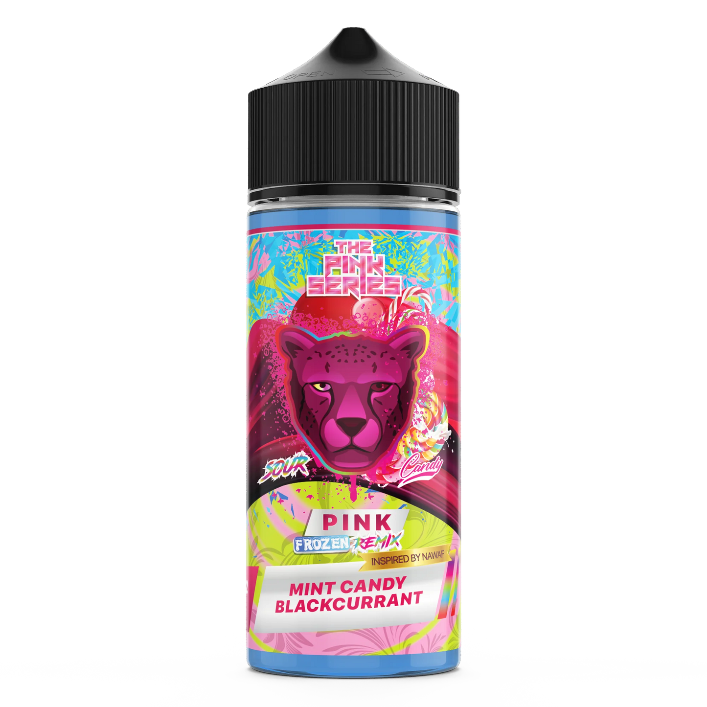 Dr Vapes Pink Frozen Remix Icy Sour Candy Blackcurrant E Liquid 100ml Shortfill