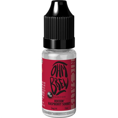 Rockin Raspberry Sorbet E-Liquid by Ohm Brew 50/50 Nic Salts