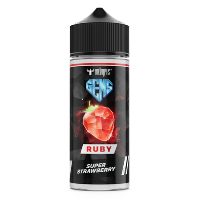Dr Vapes Gems Ruby Super Strawberry E liquid 100ml Shortfill