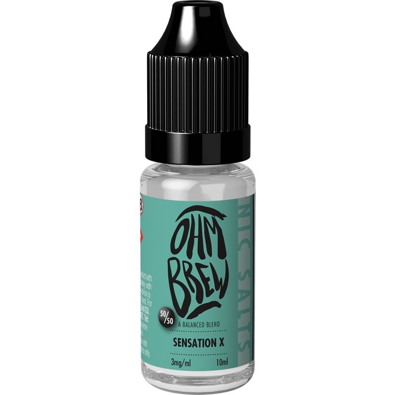 Sensation X E-Liquid by Ohm Brew 50/50 Nic Salts