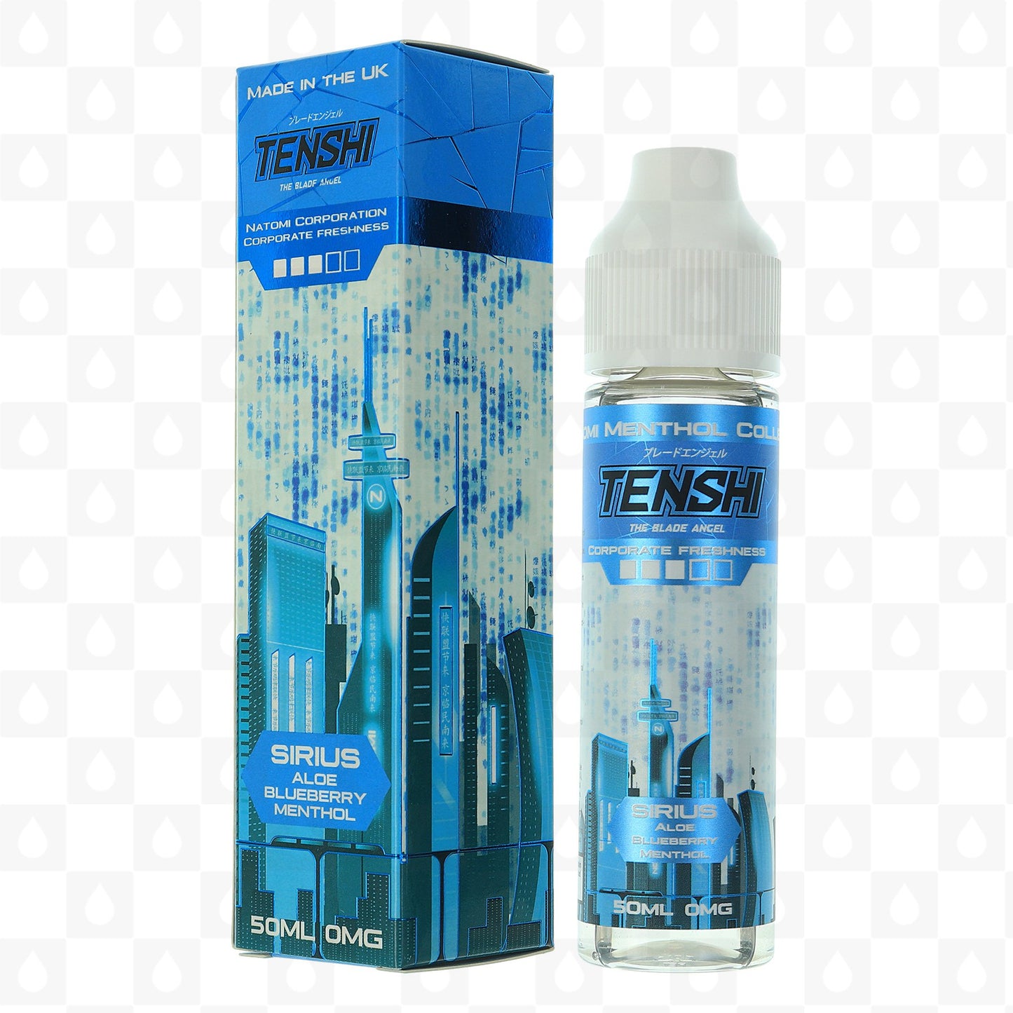 SIRIUS ALOE VERA BLUEBERRY MENTHOL SHORTFILL E-LIQUID BY TENSHI 50ML